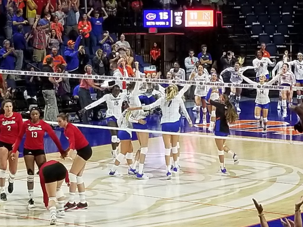 #12 Florida tops #5 Nebraska in five set&nbsp;thriller