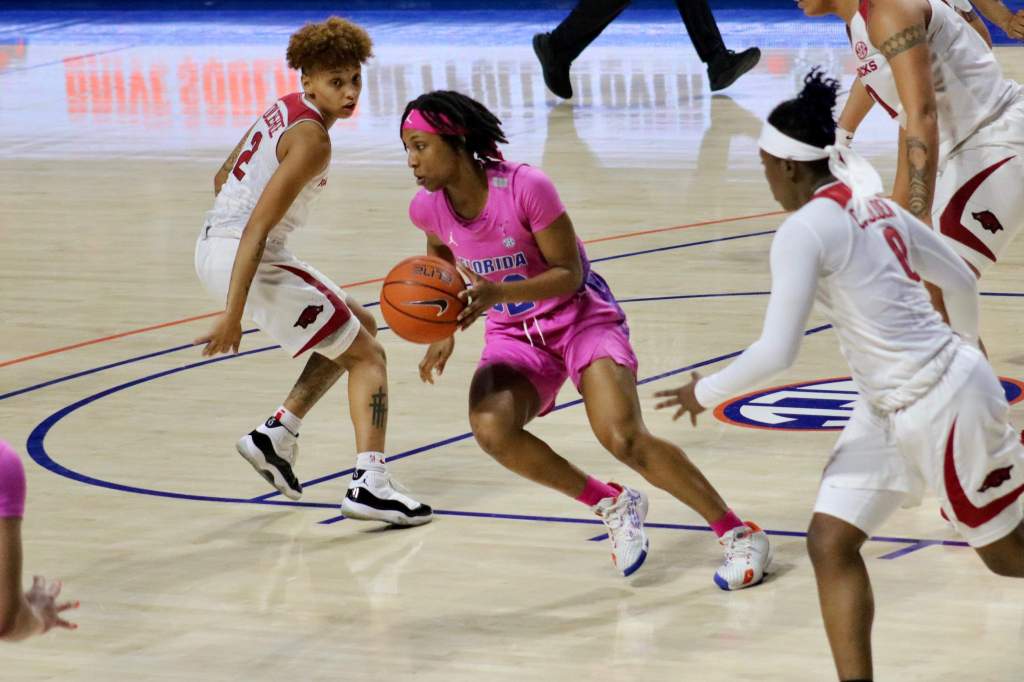 WBB: Gators upset No. 22 Arkansas in O’Dome&nbsp;thriller