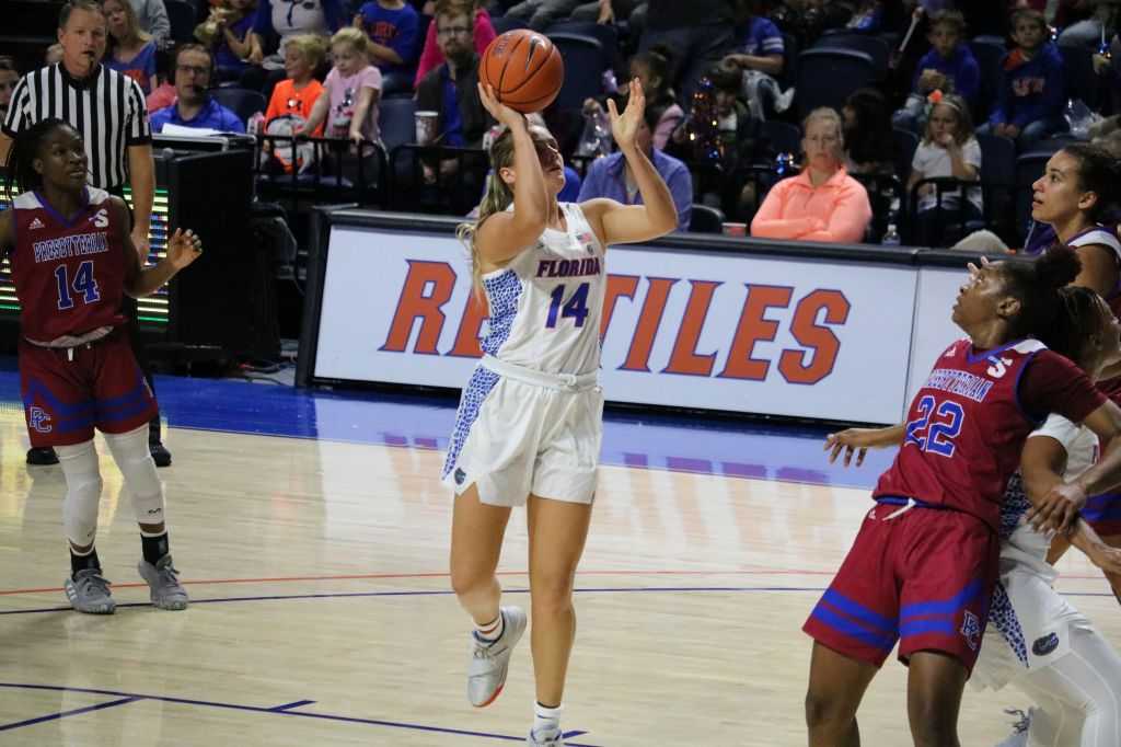 WBB: Gators move to 4-0 with balanced scoring effort against&nbsp;Presbyterian